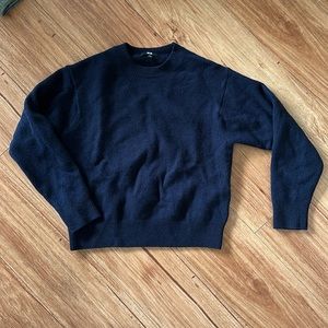Uniqlo navy wool sweater